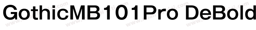 GothicMB101Pro DeBold字体转换